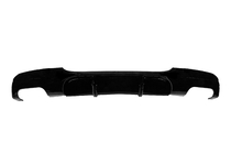 BMW 3-serie E90/E91 2005–2011 Achterbumper diffuser voor dubbelzijdige dubbele uitlaat (voor M-Sport, ABS) foto 1