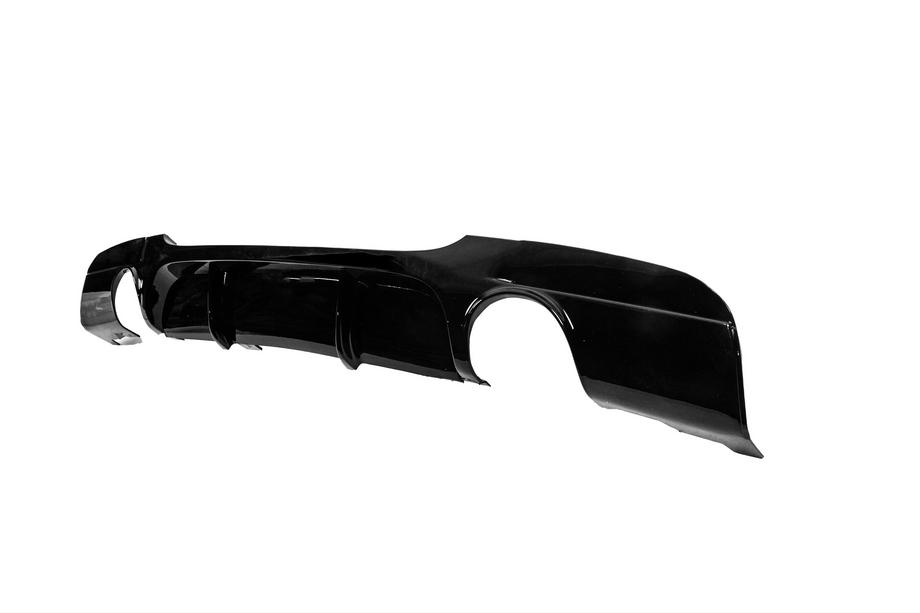 BMW 3-serie E90/E91 2005–2011 Achterbumperdiffuser voor dubbele enkelvoudige uitlaat (voor M-Sport, ABS) Foto 3
