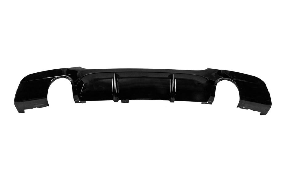 BMW 3-serie E90/E91 2005–2011 Achterbumperdiffuser voor dubbele enkelvoudige uitlaat (voor M-Sport, ABS) Foto 5