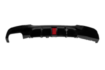 BMW 3-serie E90/E91 2005–2011 Achterbumper diffuser voor dubbele uitlaat aan één zijde (voor M-Sport, ABS) foto 4