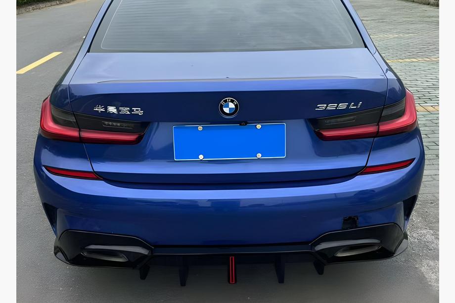 BMW 3 Serie G20/G21 2018– Achterbumperdiffuser B-Style LED (voor M-Sport 2018-2022, ABS) Image