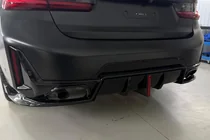BMW 3 Serie G20/G21 2018– Achterbumper diffuser B-Style LED (voor M-Sport 2023+, ABS) foto 1
