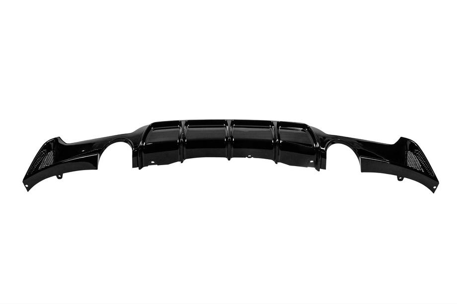 BMW 4 Serie F32/F33/F36 2012–2020 Achterbumper diffuser voor dubbelzijdige enkele uitlaat V2 (voor M-Sport, ABS) Foto 4