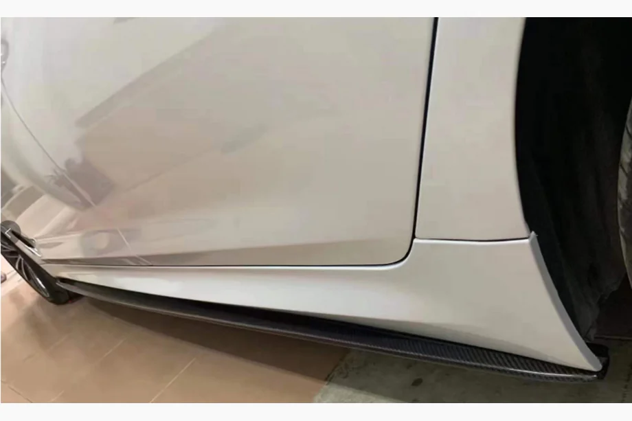 BMW 5 Serie G30/G31 2017–2023 ABS dorpelafdekkingen (voor M-Sport/M5 dorpels, hoogglans zwart) Image