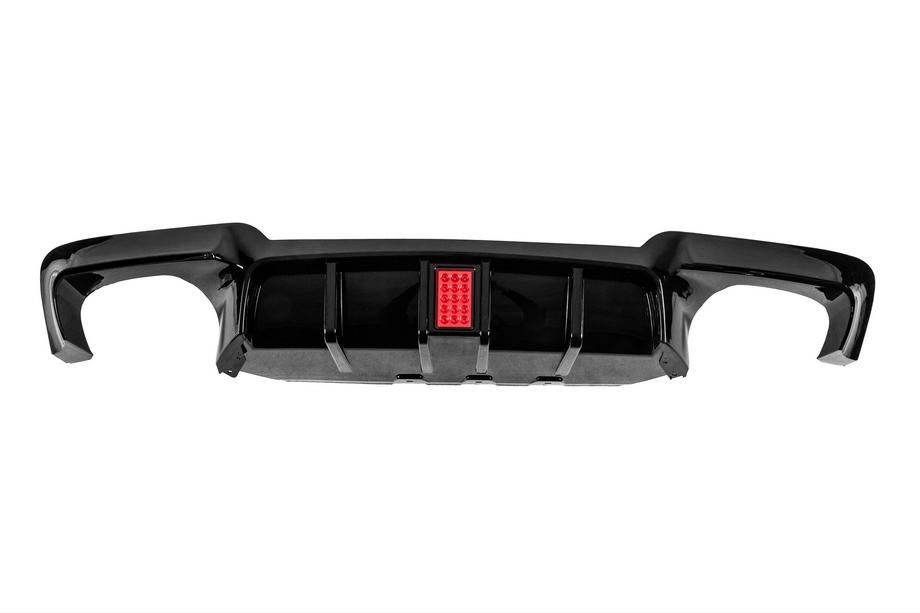 BMW 5 Serie F10/F11 2010–2016 Achterbumper diffuser M5-Style LED (voor M-Sport, ABS) Foto 1