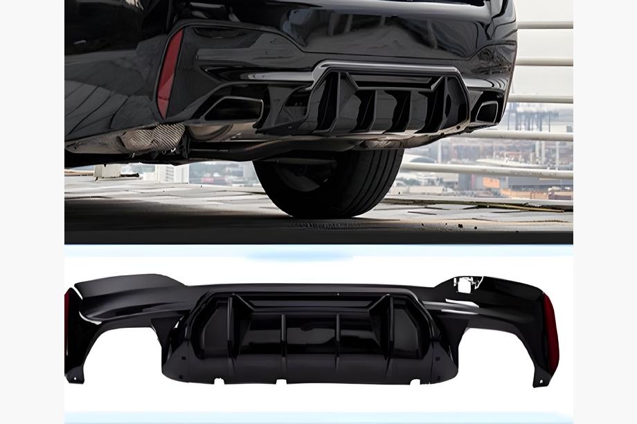BMW 5 Serie G30/G31 2017–2023 Achterbumperdiffuser LCI-Style (voor M-Sport/M5 F90, ABS) Foto 1