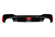 BMW 5 Serie G30/G31 2017–2023 CS-Style LED achterbumper diffuser (voor M-Sport/M5 F90, ABS) foto 1
