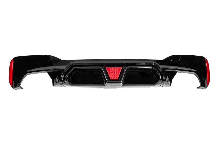 BMW 5 Serie G30/G31 2017–2023 CS-Style LED achterbumper diffuser (voor M-Sport/M5 F90, ABS) Image