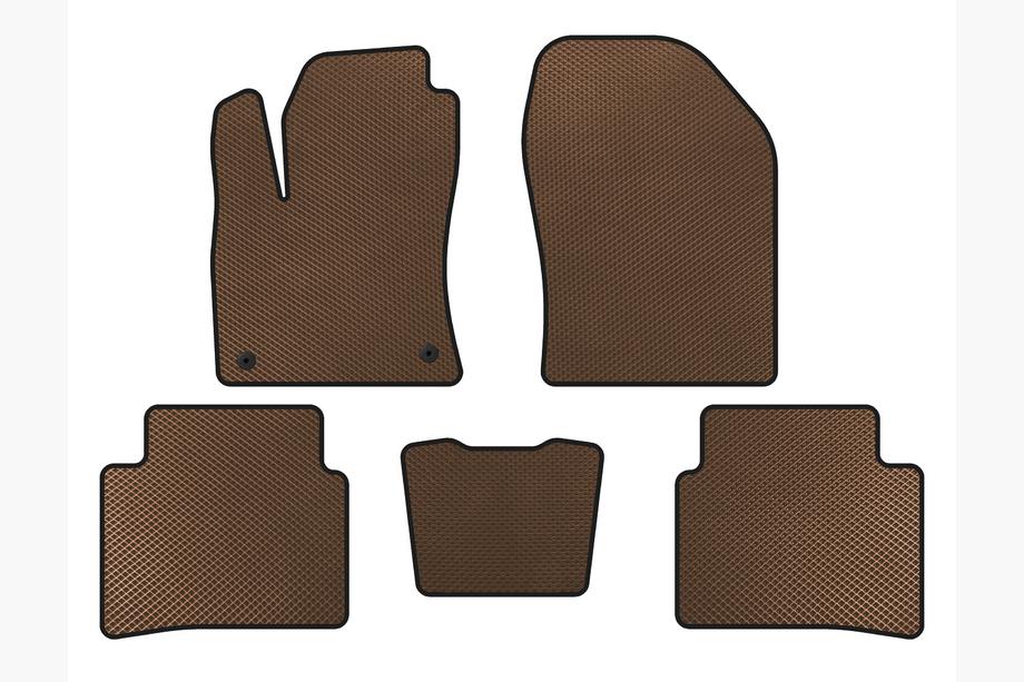 Toyota Prius 2015–2022 EVA automatten (LB, bruin) Image