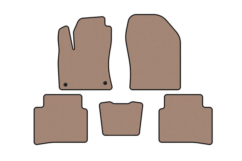 Toyota Prius 2015–2022 Rubberen automatten Carsuit (LB, beige) Image