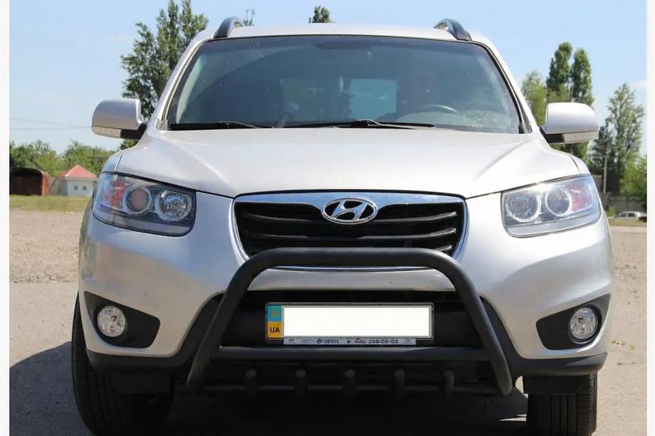 Hyundai Santa Fe 2 2006–2012 Bullbar WT003 Black (RVS) Image