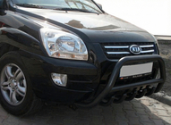 Kia Sportage 2004–2010 Bullbar WT003 Black (RVS) foto 5