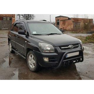 Bullbar WT003 Black (RVS) Kia Sportage 2004–2010 foto 3