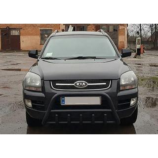 Bullbar WT003 Black (RVS) Kia Sportage 2004–2010 foto 1