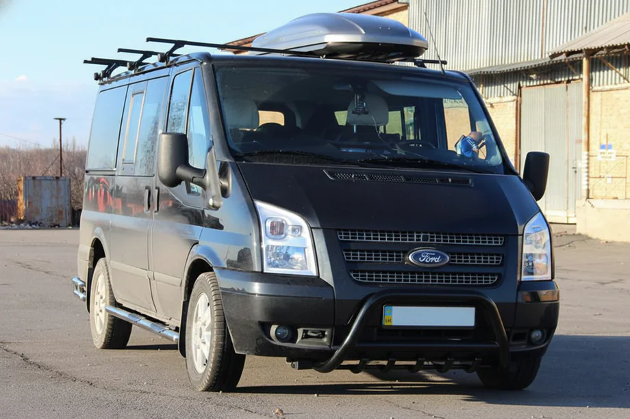 Ford Transit 2000–2014 Bullbar WT003 Black (2006-2014, roestvrij staal) Image