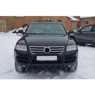 Bullbar WT003 Black Special (RVS) Volkswagen Touareg 2002–2010 foto 1