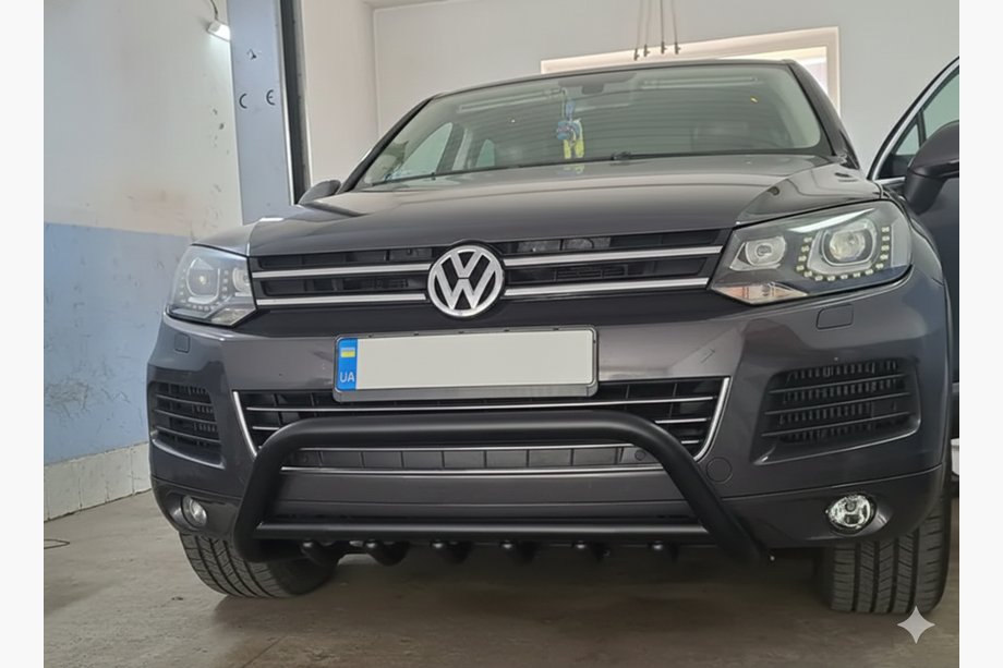Volkswagen Touareg 2010–2018 Bullbar WT003 Black (RVS) Image
