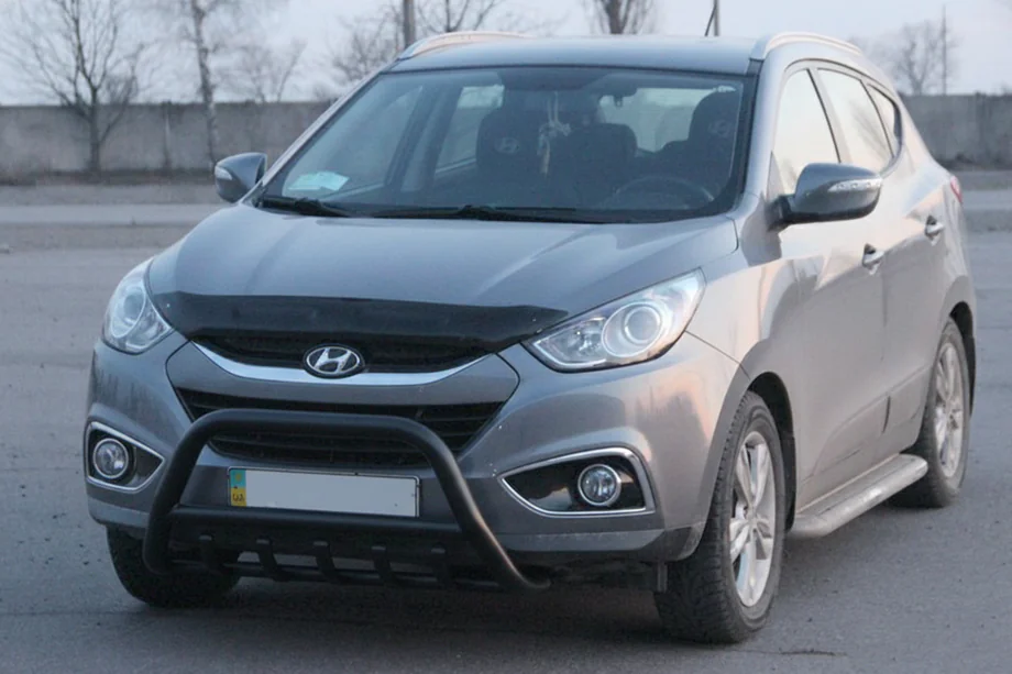 Hyundai IX-35 2010–2015 Voorbumperbeugel WT003 Black (RVS) Image