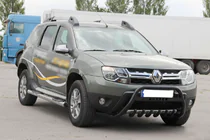 Renault Duster 2008–2017 Bullbar met opschrift WT004 Black (roestvrij staal) foto 2