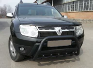 Dacia Duster 2008–2018 Bullbar met opschrift WT004 Black (roestvrij staal) foto 1