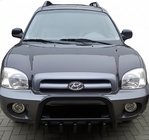 Hyundai Santa Fe 1 2000–2006 Bullbar WT003 Black (RVS) foto 3