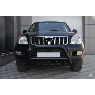 Lage bullbar WT003 Black (roestvrij staal) Toyota Land Cruiser Prado 120 2002–2009 foto 4