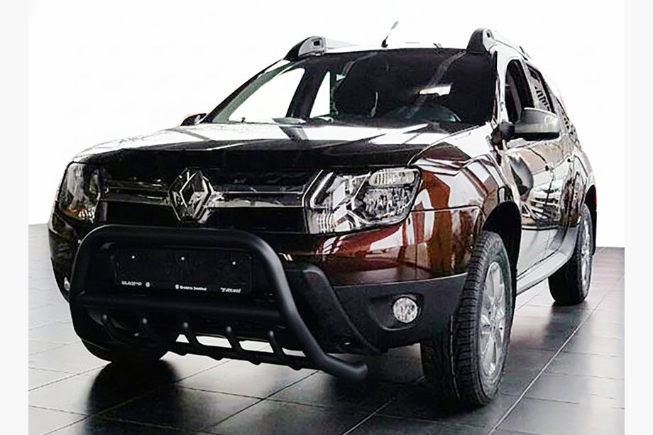 Dacia Duster 2008–2018 Bullbar zonder logo WT003 Black (RVS) Foto 1