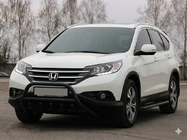 Honda CRV 2012–2016 Frontbeschermbeugel WT003 Black (RVS) foto 5