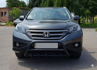Honda CRV 2012–2016 Frontbeschermbeugel WT003 Black (RVS) foto 1