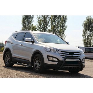 Voorbumperbeugel WT003 Black (RVS) Hyundai Santa Fe 3 2012–2018 foto 4