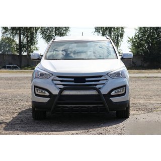 Voorbumperbeugel WT003 Black (RVS) Hyundai Santa Fe 3 2012–2018 foto 3