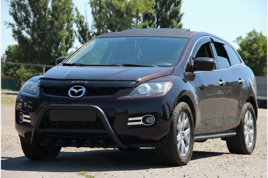 Mazda CX-7 2006–2012 Frontbeschermbeugel WT003 Black (RVS) Image