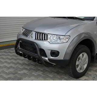 Frontbeschermbeugel WT003 Black (RVS) foto 1