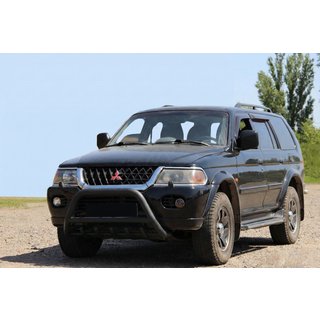 Bullbar WT003 Black (RVS) Mitsubishi Pajero Sport 1996–2007 foto 3