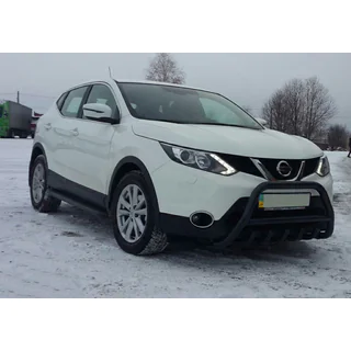 Bullbar WT003 Black (RVS) Nissan Qashqai 2014–2021 foto 1