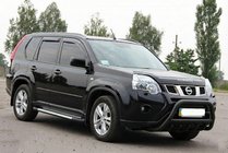 Nissan X-trail T31 2007–2014 Bullbar WT003 Black (roestvrij staal) foto 6