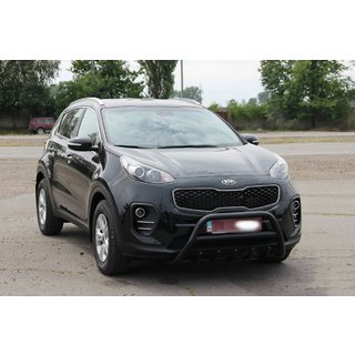 Bullbar WT003 Black (RVS) Kia Sportage 2015–2021 foto 3
