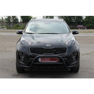 Bullbar WT003 Black (RVS) Kia Sportage 2015–2021 foto 4
