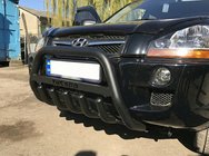 Hyundai Tucson JM 2004– Bullbar WT004 Black (RVS) foto 1