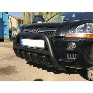 Bullbar WT004 Black (RVS) Hyundai Tucson JM 2004– foto 1