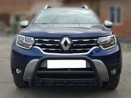 Renault Duster 2018–2024 Bullbar zonder logo WT003 Black (RVS) foto 3