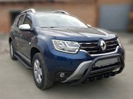 Renault Duster 2018–2024 Bullbar zonder logo WT003 Black (RVS) foto 1