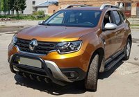 Renault Duster 2018–2024 Bullbar zonder logo WT003 Black (RVS) foto 4