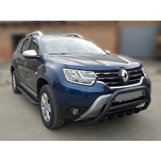 Bullbar zonder logo WT003 Black (RVS) Renault Duster 2018–2024 foto 1