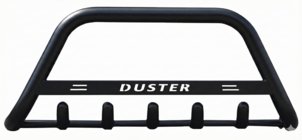 Renault Duster 2018–2024 Bullbar met opschrift WT004 Black (roestvrij staal) foto 2