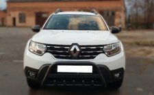 Renault Duster 2018–2024 Bullbar met opschrift WT004 Black (roestvrij staal) foto 3