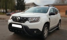 Renault Duster 2018–2024 Bullbar met opschrift WT004 Black (roestvrij staal) foto 1