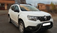 Dacia Duster 2018–2024 Bullbar met opschrift WT004 Black (roestvrij staal) foto 4