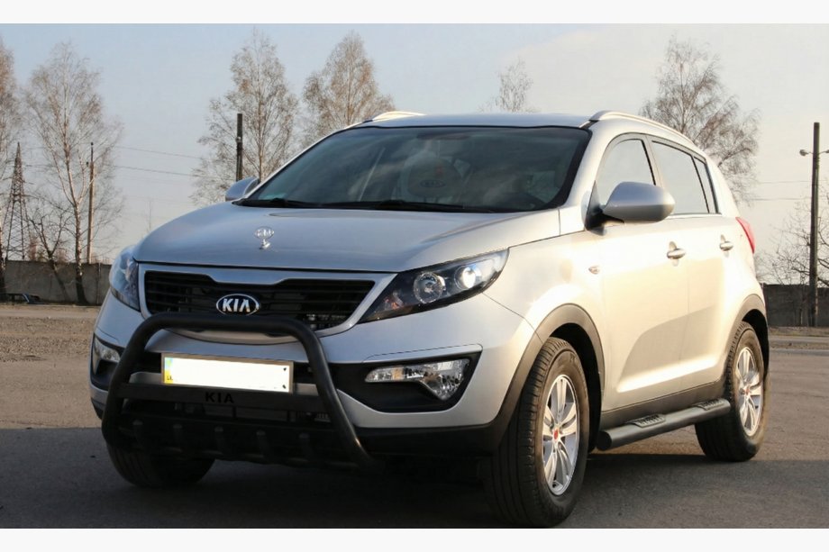 Kia Sportage 2010–2015 Bullbar WT004 Black (RVS) Image