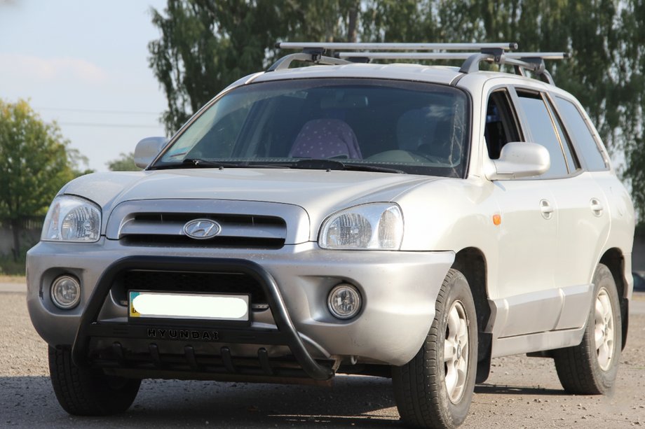 Hyundai Santa Fe 1 2000–2006 Bullbar WT004 Black (RVS) Image